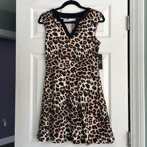 New York & Company Leopard Print Dress